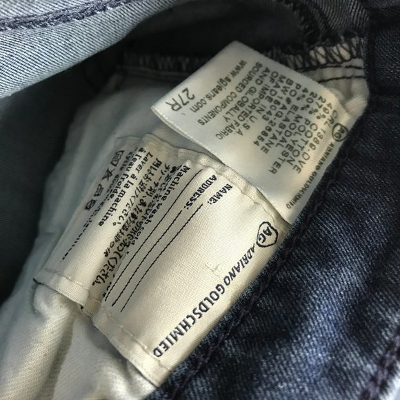 AG Jeans Women's 27R Legging Ankle Super Skinny Blue Jeans Dark Wash Stretch B4 - Picture 6 of 6